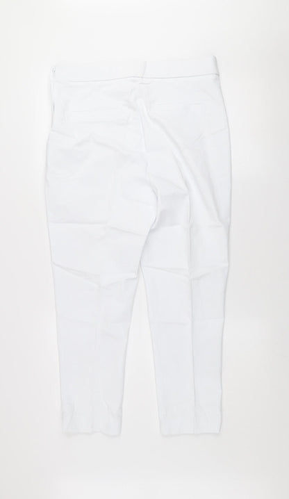 Womens UK Size 14 Savida Slim Fit Casual Business Travel White Trousers