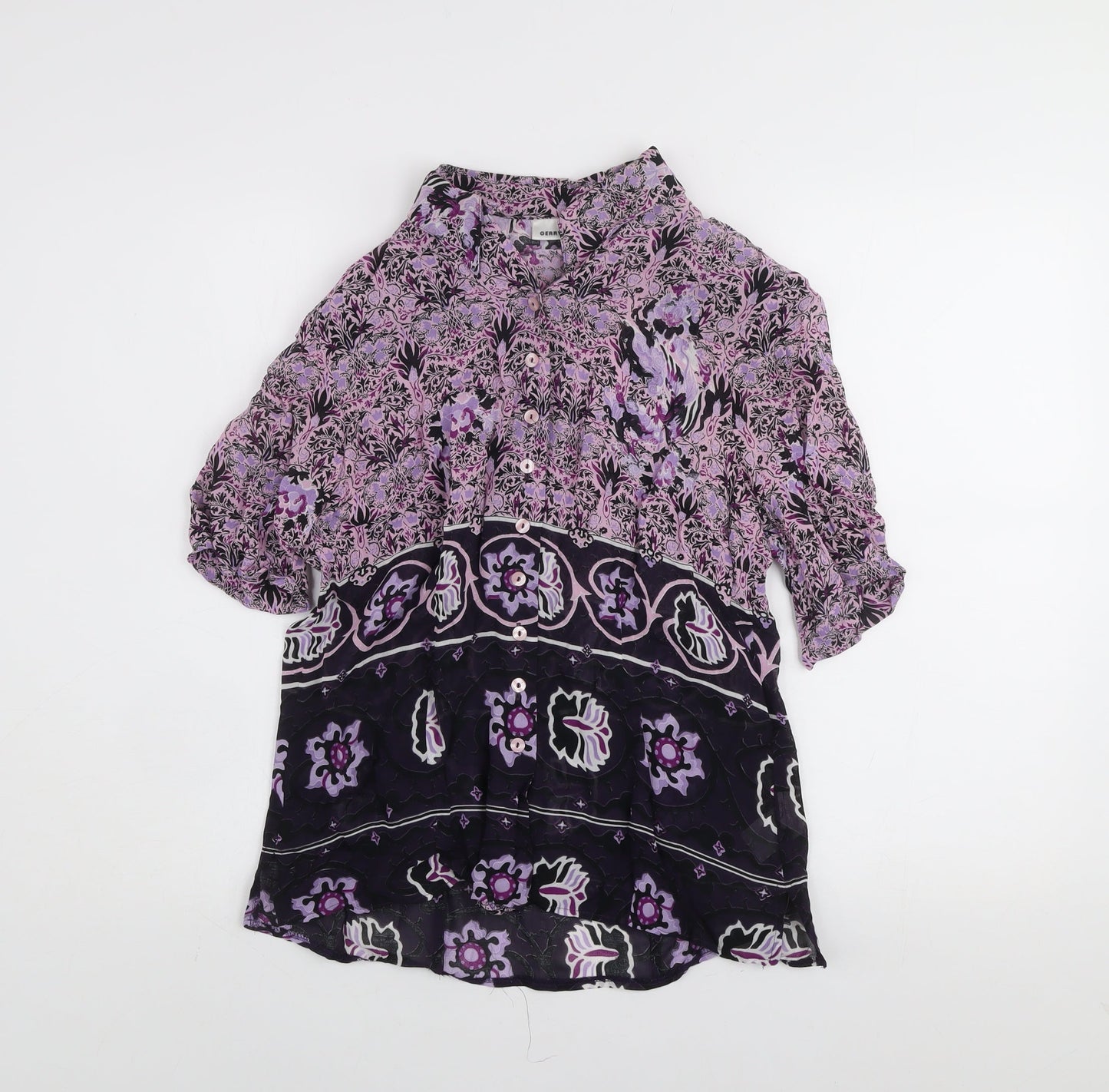 Womens UK Size 12 Gerry Weber Multicoloured Tunic Blouse