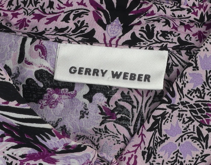 Womens UK Size 12 Gerry Weber Multicoloured Tunic Blouse