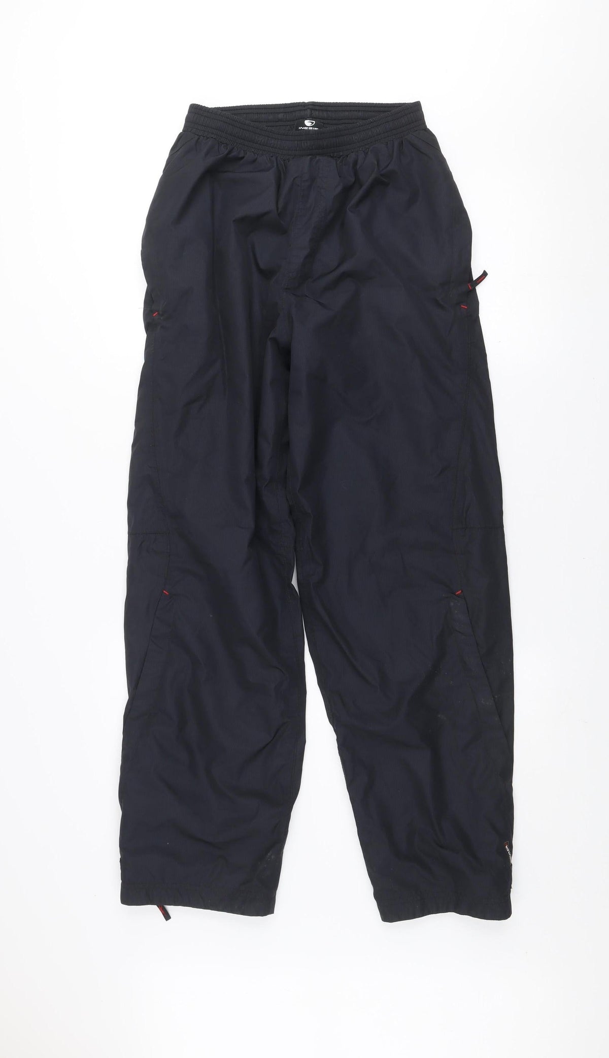 Mens UK Size S Inesis Regular Fit Walking Trousers Black Trousers