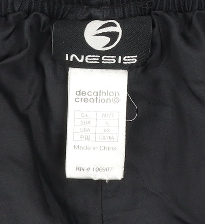Mens UK Size S Inesis Regular Fit Walking Trousers Black Trousers