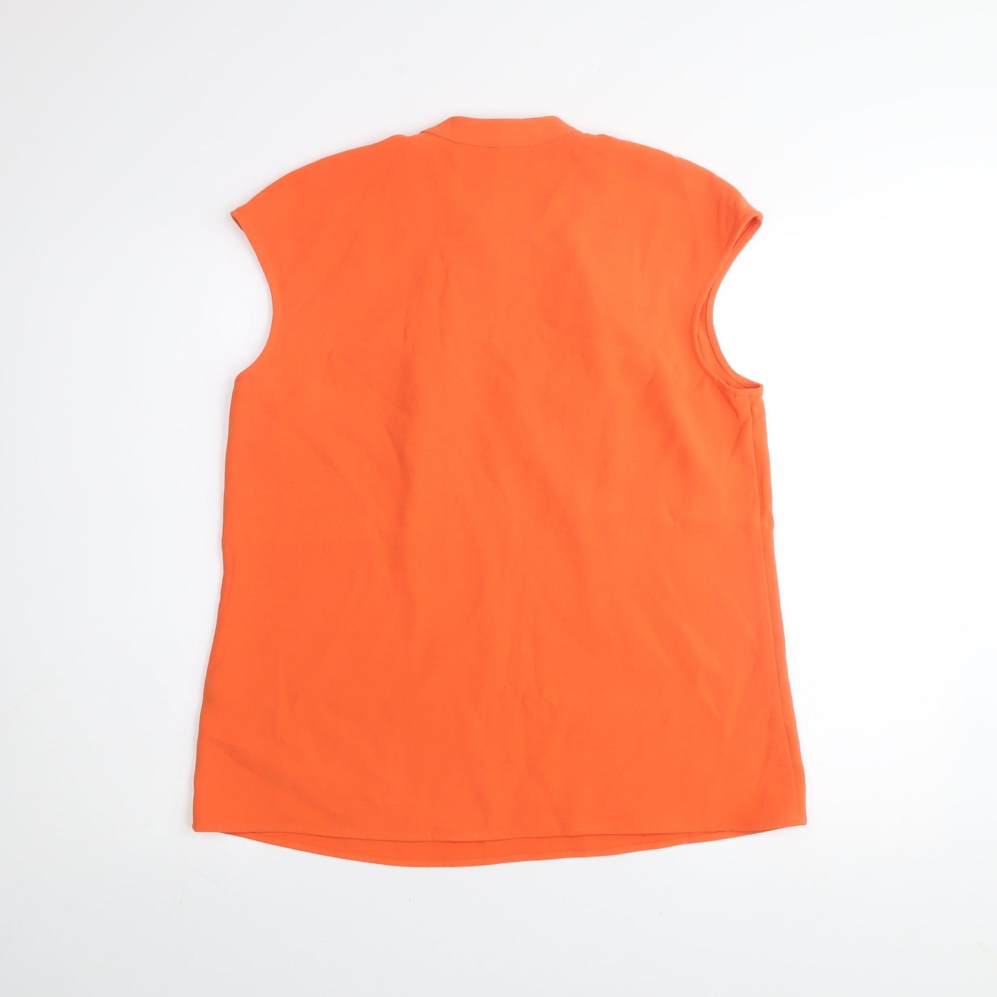 Womens UK Size 12 Paul Costelloe Living Studio Orange Basic Blouse