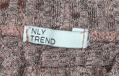 Womens UK Size XL NLY Trend Pink Jersey T-Shirt