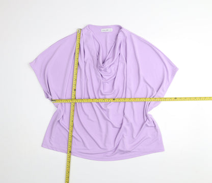 Womens UK Size XL Gallery Purple Camisole Blouse