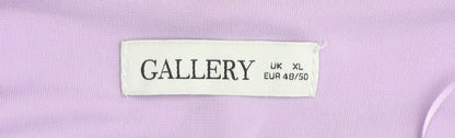 Womens UK Size XL Gallery Purple Camisole Blouse