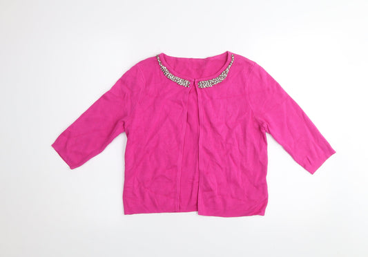 Womens UK Size S Savida Pink Cardigan Jumper