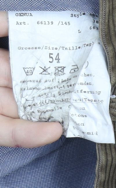 bugatti Men's Brown Corduroy Chino Trousers Size 2XL 38in