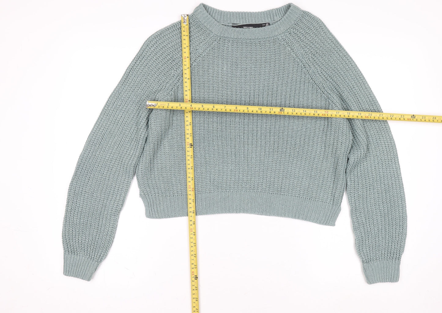 Womens UK Size S VERO MODA Green Pullover Jumper