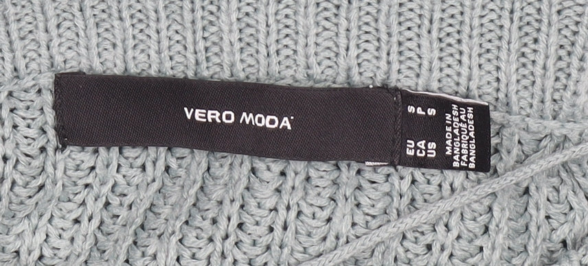 Womens UK Size S VERO MODA Green Pullover Jumper