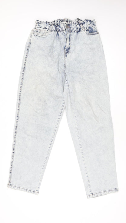 Dunnes Stores Women’s Blue Light Wash Slouchy High Rise Mom Jeans Size 12