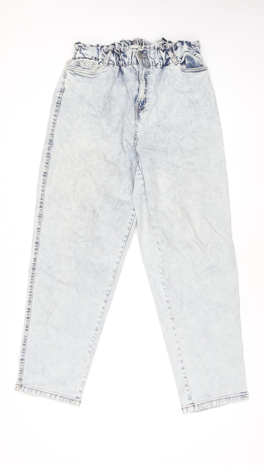 Dunnes Stores Women’s Blue Light Wash Slouchy High Rise Mom Jeans Size 12