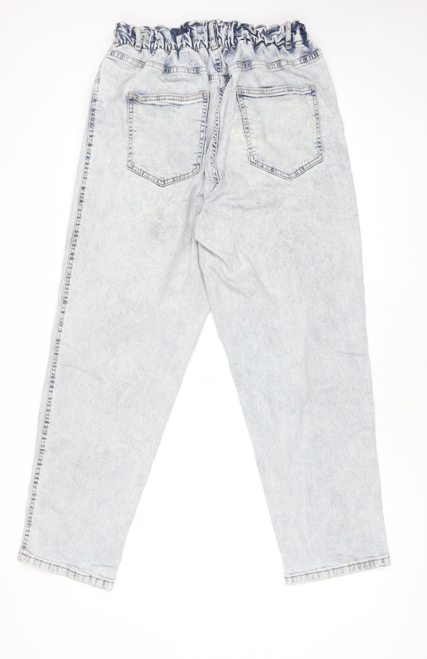 Dunnes Stores Women’s Blue Light Wash Slouchy High Rise Mom Jeans Size 12