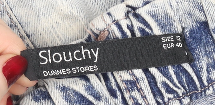 Dunnes Stores Women’s Blue Light Wash Slouchy High Rise Mom Jeans Size 12