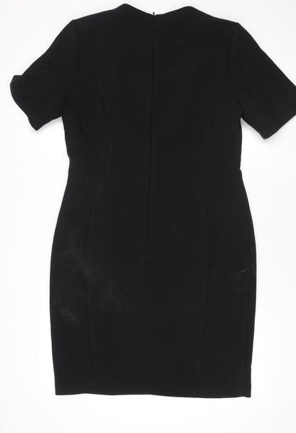 Dunnes Women Black Size 14 Knee Length Bodycon Dress