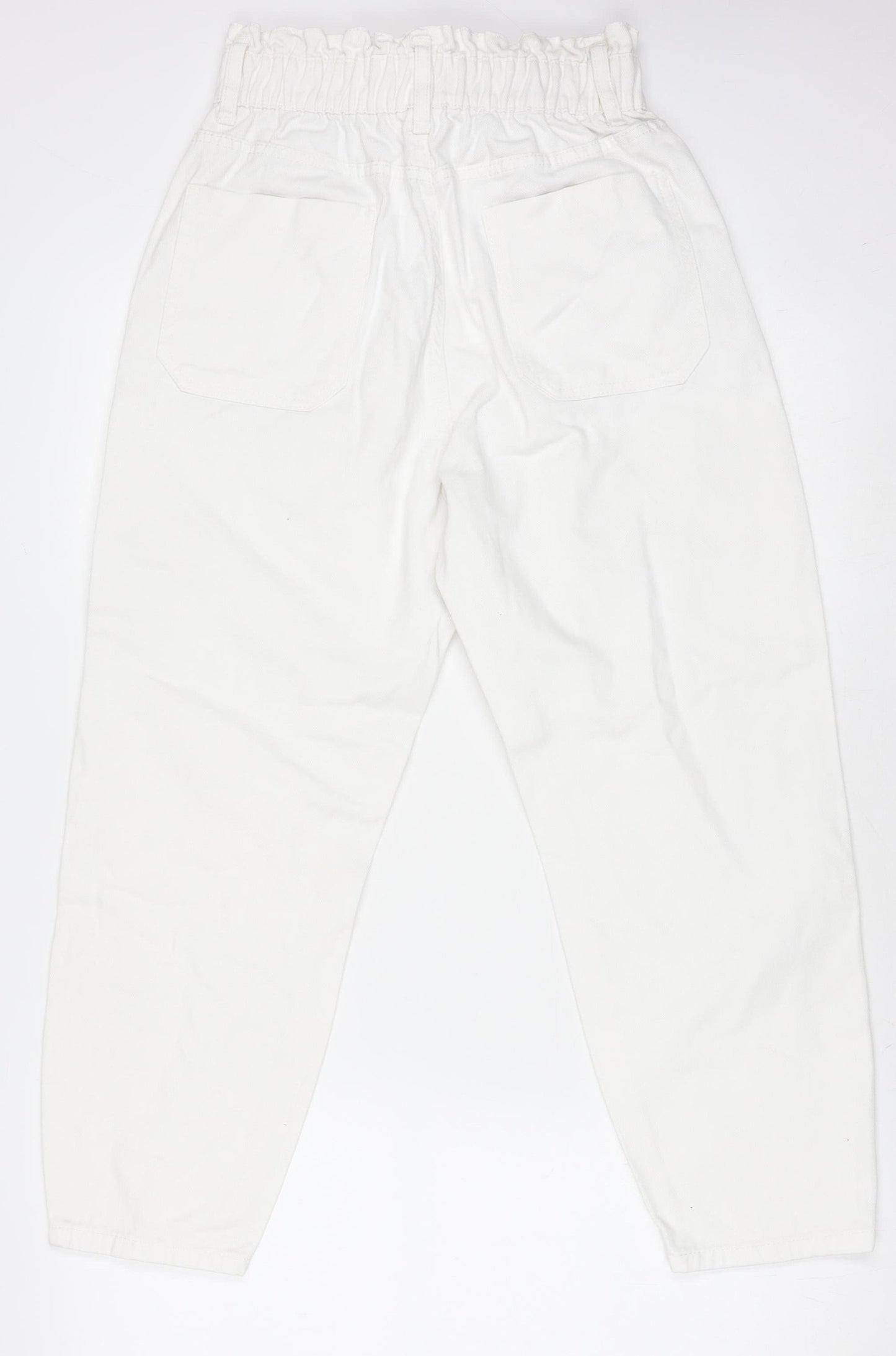 Womens UK Size 8 Savida Relaxed Fit Mom White Jeans