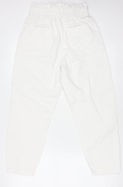 Womens UK Size 8 Savida Relaxed Fit Mom White Jeans