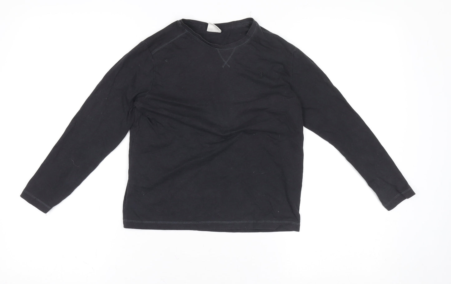 Boys UK Size 9-10 Years Zara Black Basic T-Shirt