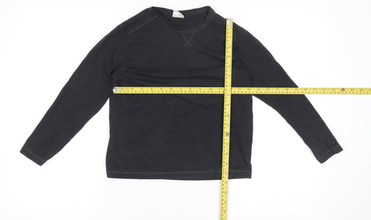 Boys UK Size 9-10 Years Zara Black Basic T-Shirt