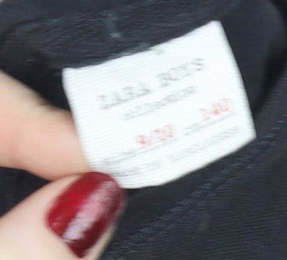 Boys UK Size 9-10 Years Zara Black Basic T-Shirt