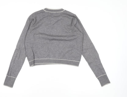 Womens UK Size S Theo & Spence Grey Pullover Jumper