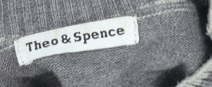 Womens UK Size S Theo & Spence Grey Pullover Jumper