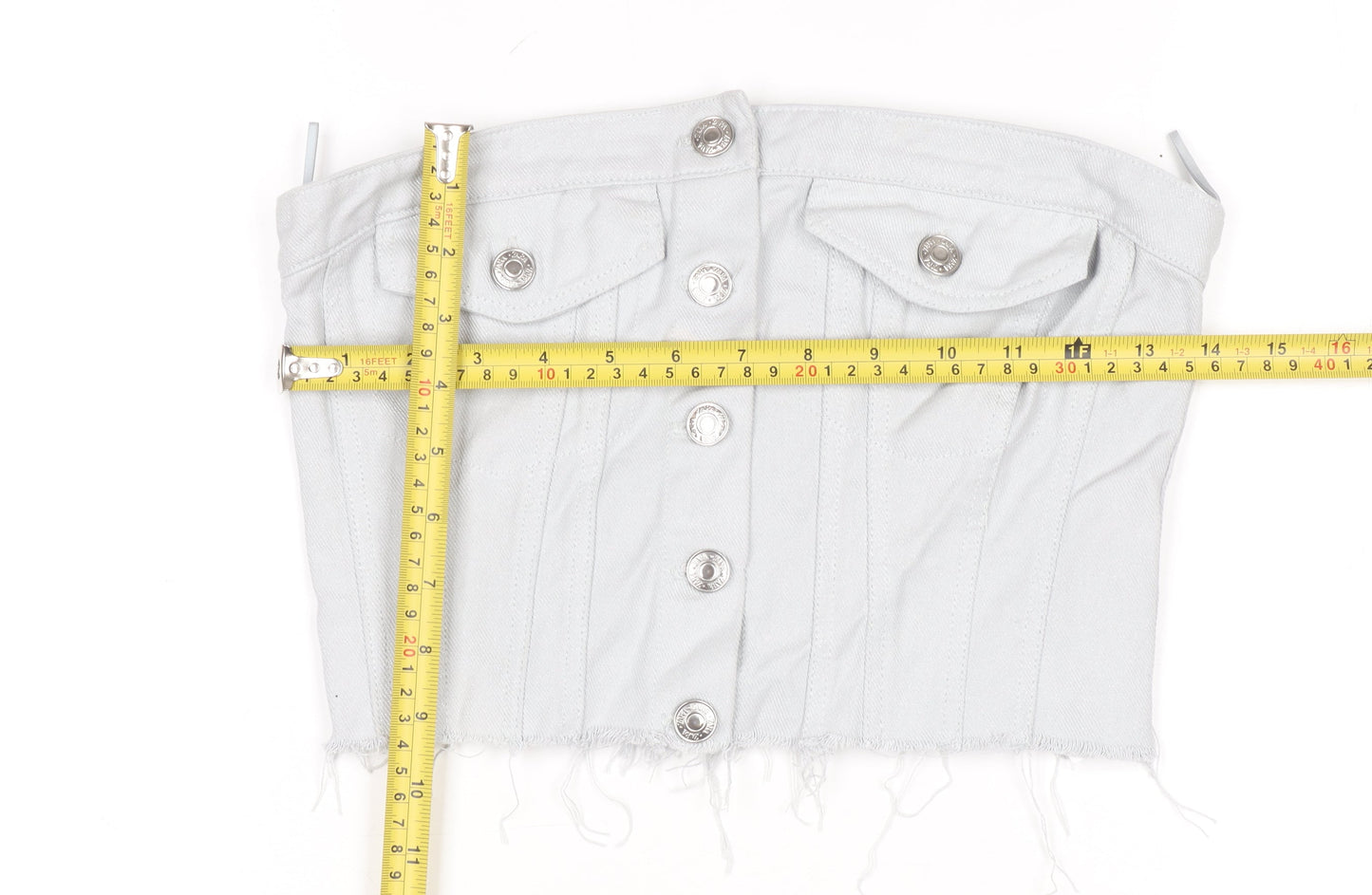 Womens UK Size XS Zara White Cropped Blouse