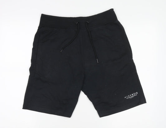 McKenzie Men's Black Athletic Shorts Size L Drawstring Waist