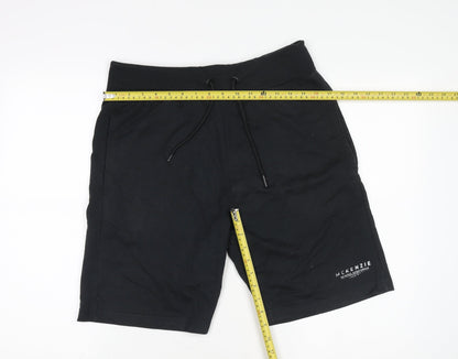 McKenzie Men's Black Athletic Shorts Size L Drawstring Waist