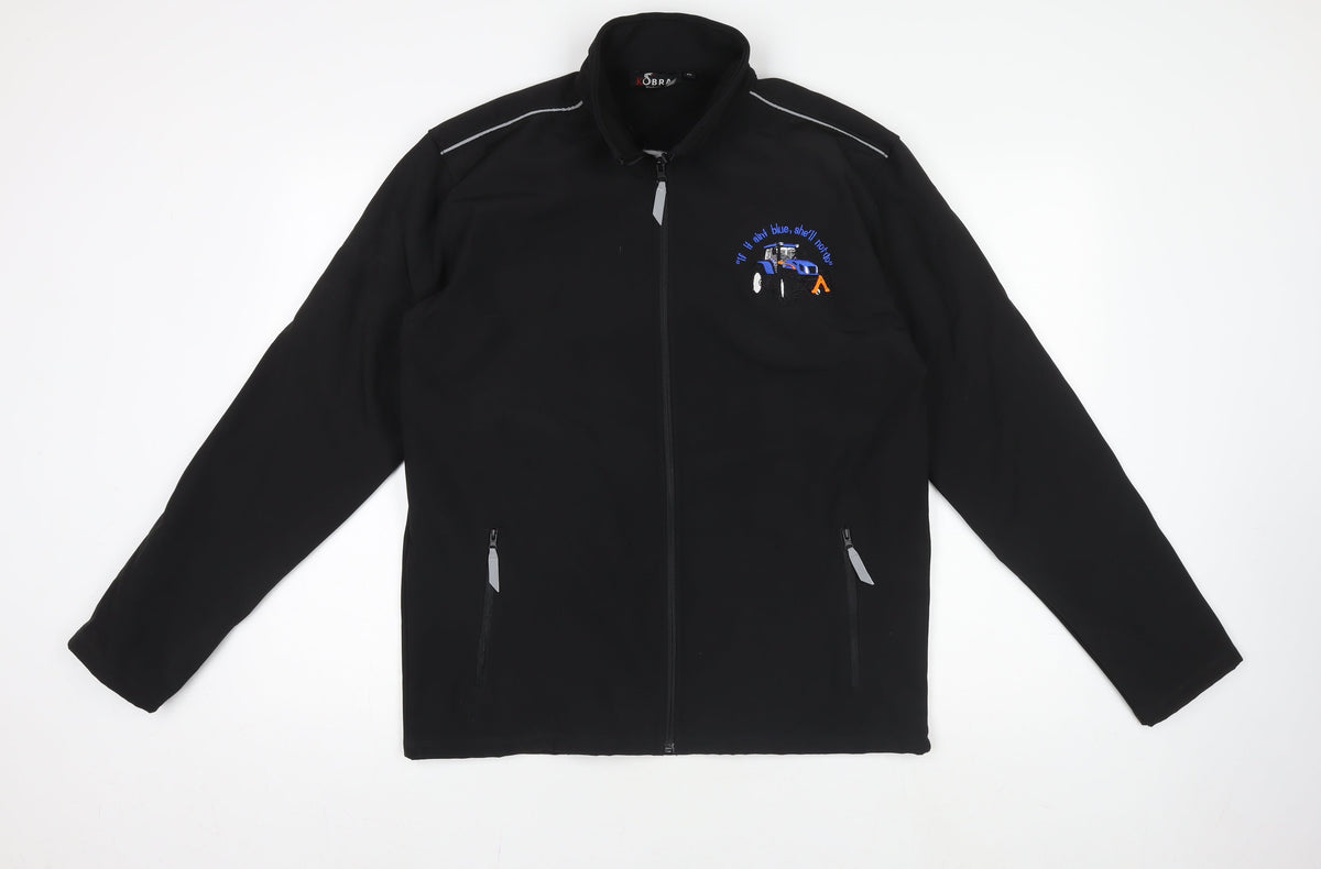 Mens UK Size M Kobra Black Soft Shell