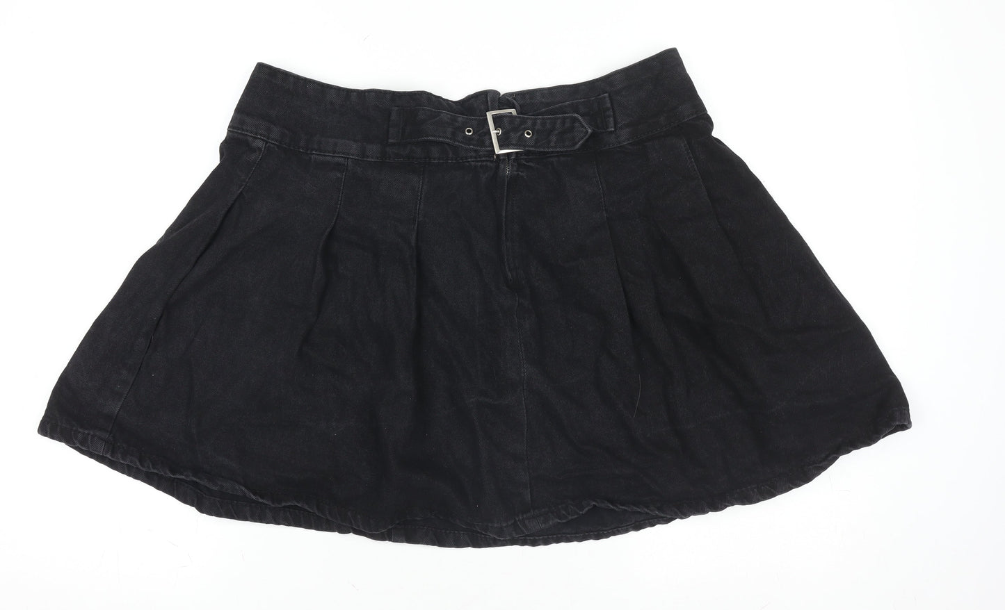 Primark Women’s Black Denim A-Line Short Skirt Size 16