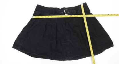 Primark Women’s Black Denim A-Line Short Skirt Size 16