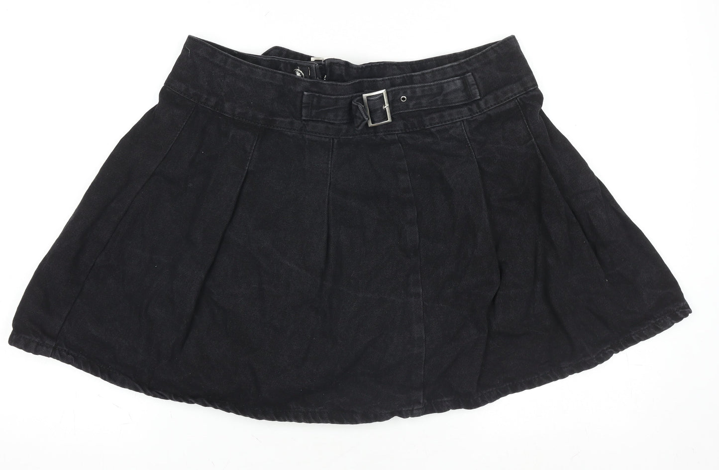 Primark Women’s Black Denim A-Line Short Skirt Size 16