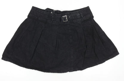 Primark Women’s Black Denim A-Line Short Skirt Size 16