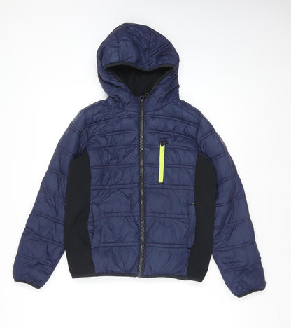 Boys UK Size 10 Years Michael Kors Blue Basic Jacket