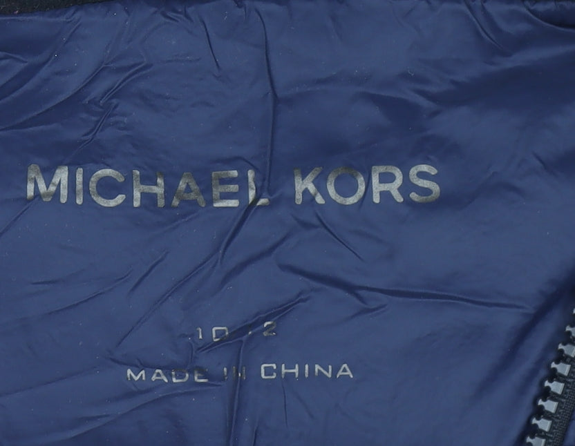 Boys UK Size 10 Years Michael Kors Blue Basic Jacket