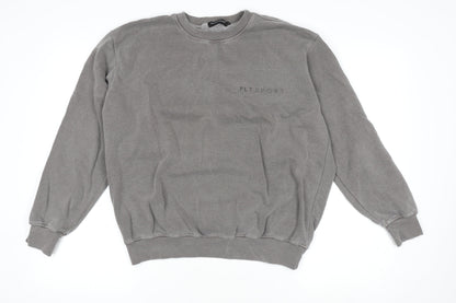 Womens UK Size M PRETTYLITTLETHING Grey Pullover Jumper