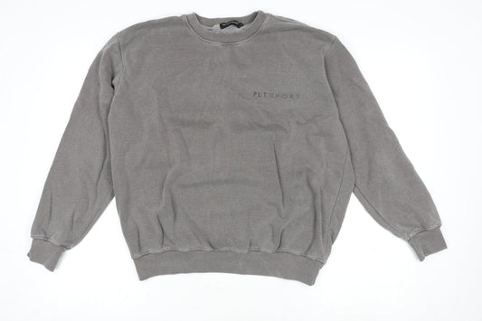 Womens UK Size M PRETTYLITTLETHING Grey Pullover Jumper