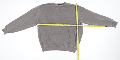 Womens UK Size M PRETTYLITTLETHING Grey Pullover Jumper