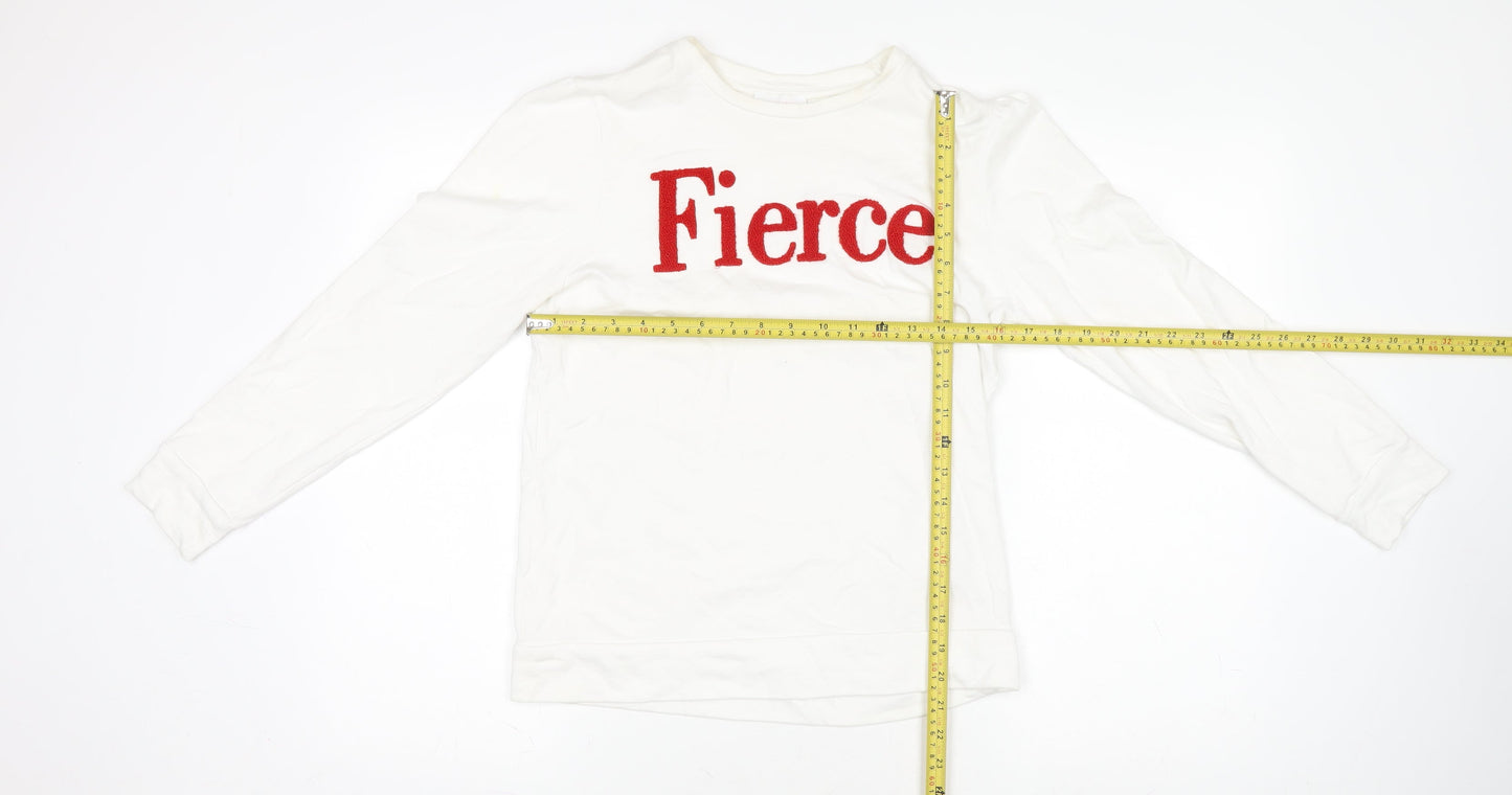 Womens UK Size XS Savida White Basic T-Shirt