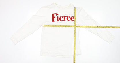 Womens UK Size XS Savida White Basic T-Shirt