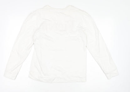 Womens UK Size XS Savida White Basic T-Shirt