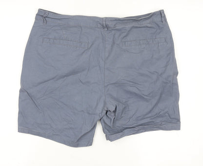 ASOS Men Blue Chino Shorts Size L W36 Regular Fit Casual Cotton