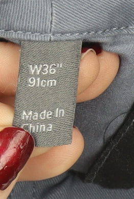 ASOS Men Blue Chino Shorts Size L W36 Regular Fit Casual Cotton