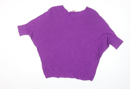 Womens UK Size M Phase Eight Purple Batwing Blouse