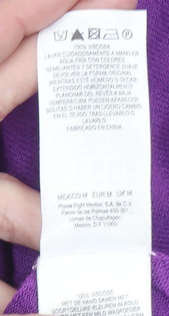 Womens UK Size M Phase Eight Purple Batwing Blouse