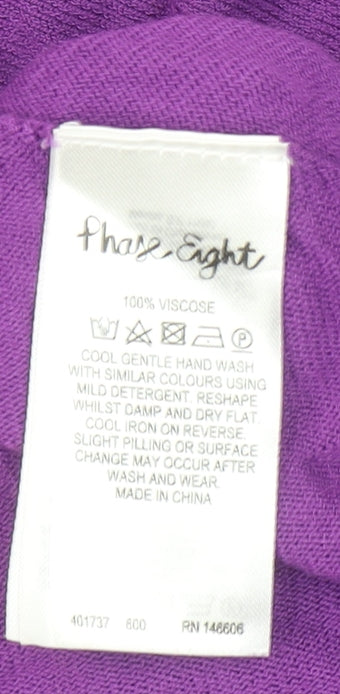 Womens UK Size M Phase Eight Purple Batwing Blouse
