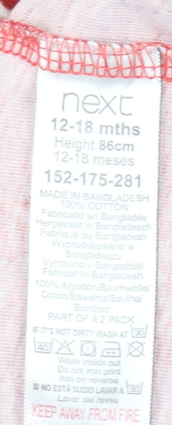 Next Unisex Baby Red Elmo Sesame Street Cotton T-Shirt 12-18 Months