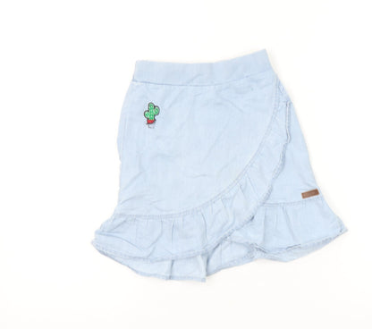 Girls UK Size 5 Years Boboli Wrap Chambray Skirt