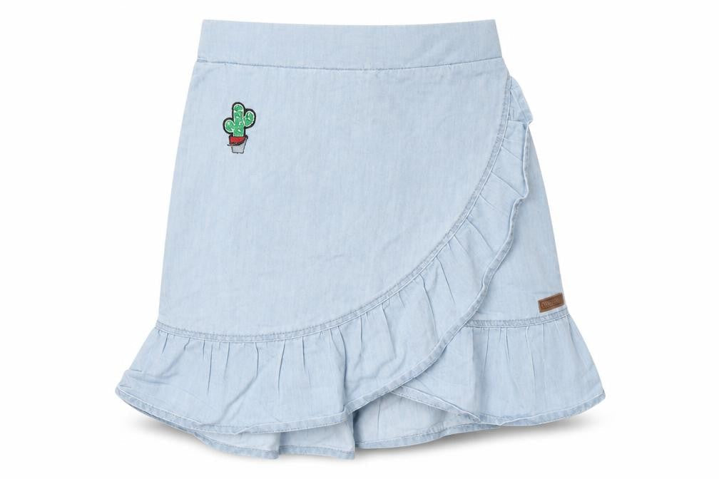 Girls UK Size 5 Years Boboli Wrap Chambray Skirt
