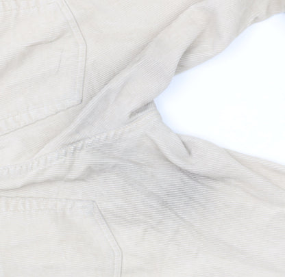 Womens UK Size 8 Gap Regular Fit Casual Beige Trousers